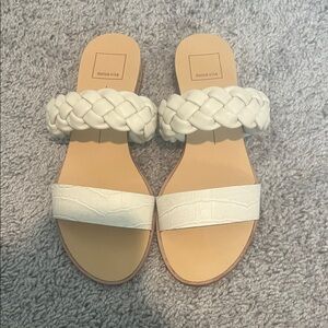Dolce Vita Cream Braided Sandals